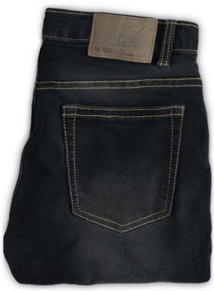 Astro Blue Stretch Jeans - Whiskers Wash