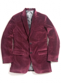 Wine Velvet Jacket