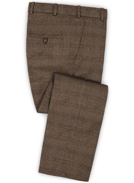 Saga Brown Feather Tweed Suit