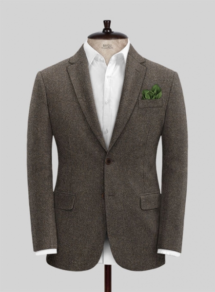 Light Weight Dark Brown Tweed Suit