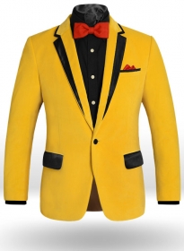 Yellow Velvet Dinner Jacket