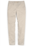 Beige Stretch Chino Pants