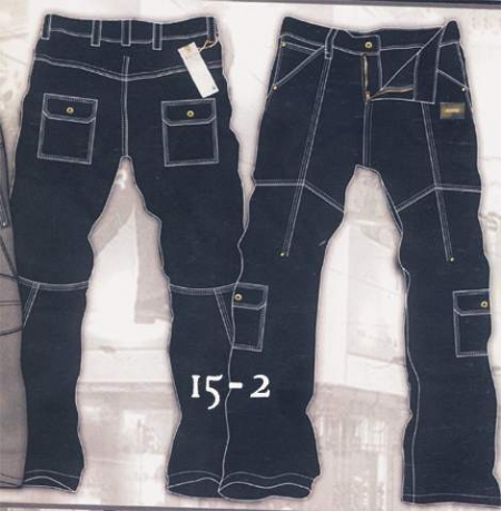 Designer Denim Cargo Jeans - Style 15-2