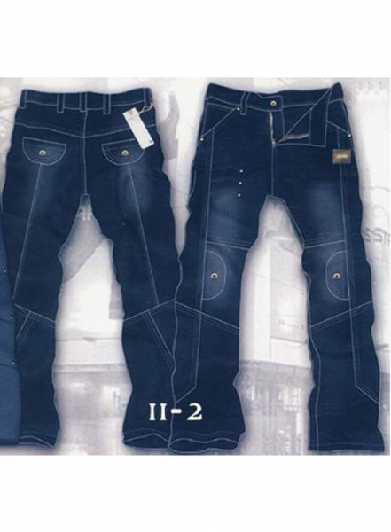 Leather Cargo Jeans - Style 11-2
