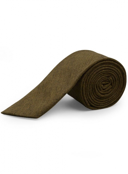 Italian Linen Tie - Camello