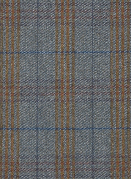 Turin Blue Feather Tweed Suit