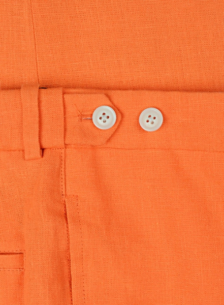 Pure Neon Orange Linen Pants