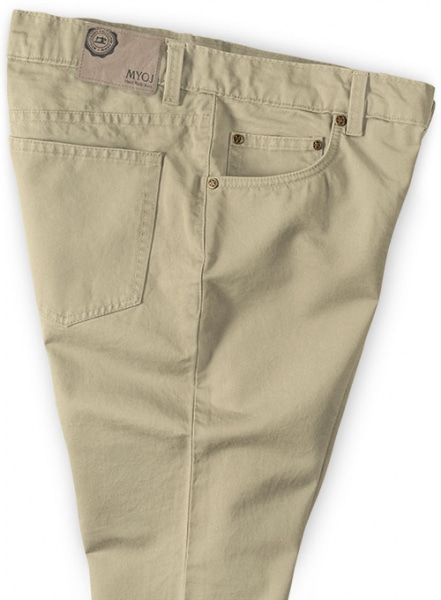 Light Khaki Stretch Chino Jeans