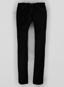 Fine Cross Fire Stretch Black Jeans - Look # 324