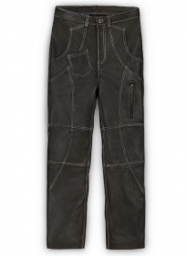 Leather Cargo Jeans - Style 9-5