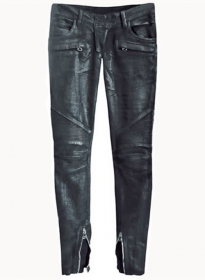 Leather Biker Jeans - Style #555