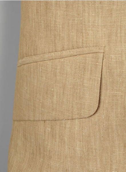 Italain Casa Beige Linen Jacket