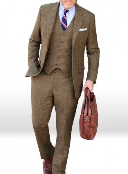 Vintage Glasgow Brown Tweed Suit