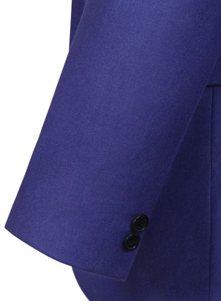 Fizz Blue Flannel Wool Suit