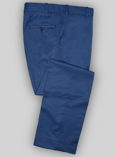 Power Blue Wool Pants