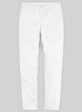 White Stretch Chino Pants
