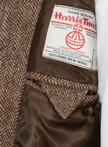 Harris Tweed Brown Herringbone Jacket