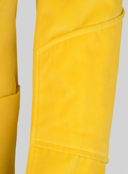 Yellow Velvet Breezer Style Jacket