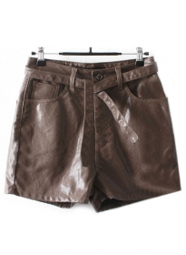 Leather Cargo Shorts Style # 352