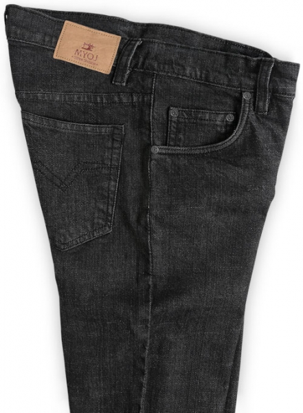 Stone Carbon Black Hard Wash Stretch Jeans - Look # 121