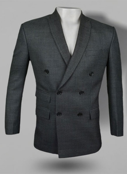 Tweedy Black Houndstooth Wool Jacket