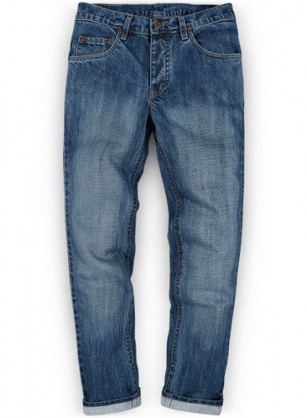 Kato Blue Scrape Wash Jeans