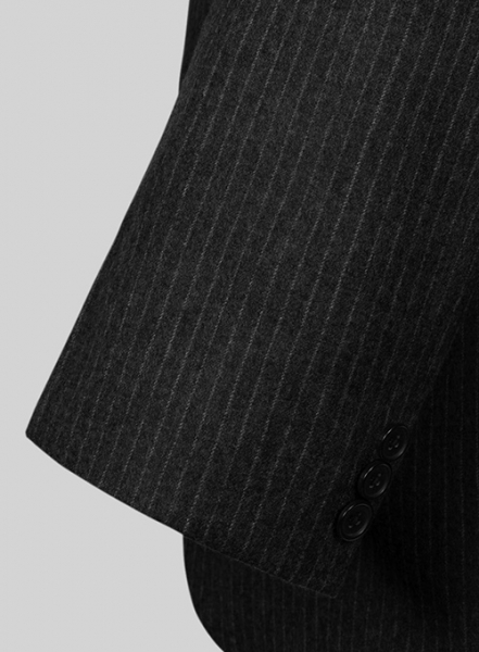 Light Weight Black Stripe Tweed Suit