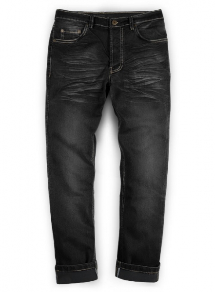 Black Body Hugger Stretch Jeans - Claw Wash