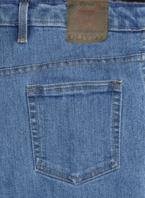 Super Stretch Classic Blue Jeans - Light Blue Wash