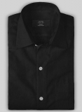 Giza Black Cotton Shirt - Full Sleeves
