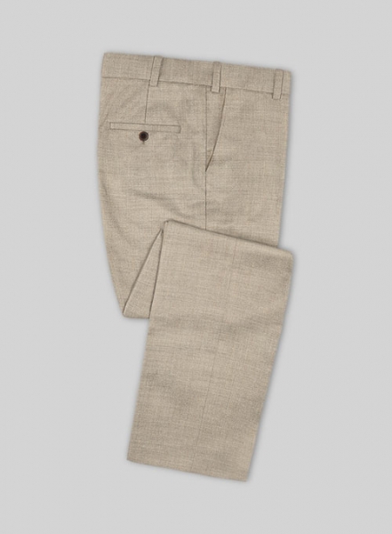 Napolean Melange Khaki Wool Pants