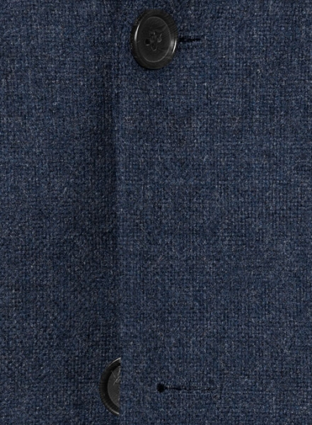 Vintage Rope Weave Dark Blue Tweed Jacket