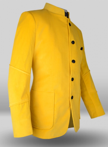 Yellow Velvet Breezer Style Jacket