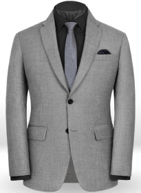 Gray Flannel Wool Jacket - 40R