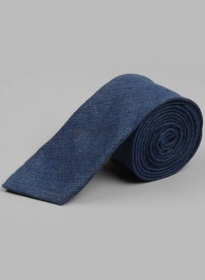 Italian Linen Tie - Denim Indigo