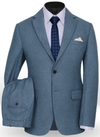 Light Weight Turkish Blue Tweed Suit