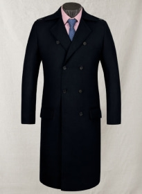 Light Weight Navy Couture Tweed GQ Trench Coat