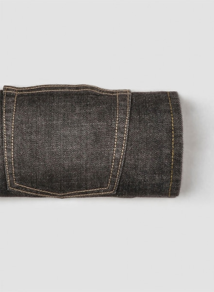 Stone Carbon Black Stretch Jeans - Hard Wash