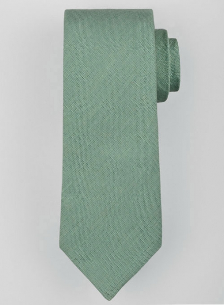 Linen Tie - Pure Pale Blue