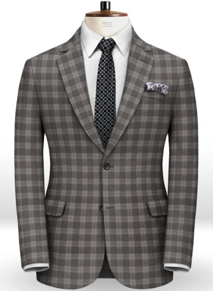 Marc Stretch Cotton Gray Suit