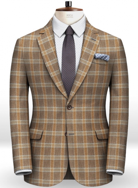 Parma Brown Feather Tweed Suit