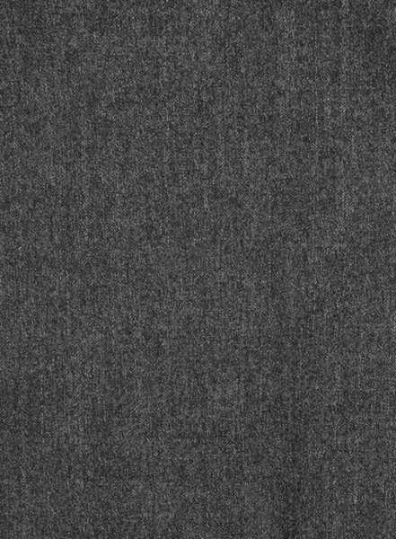 Reda Flannel Dark Gray Pure Wool Pants