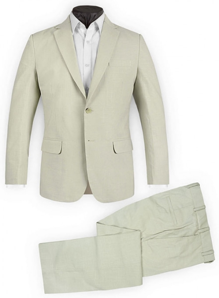 Tropical Light Beige Linen Suit - Special Offer