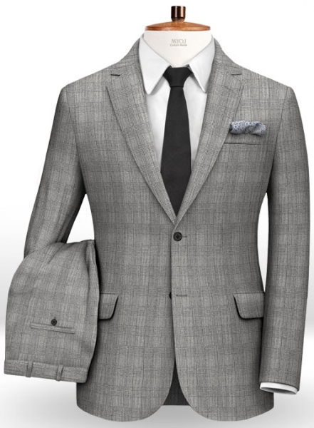 Reda Glen Checks Pure Wool Suit