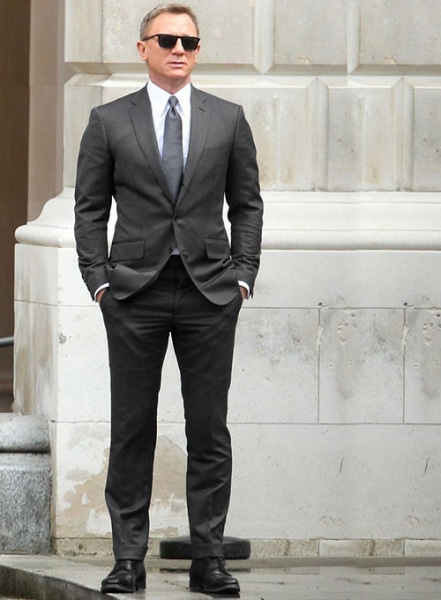 James Bond Spectre Gray Wool Suit
