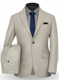 Vintage Rope Weave Lt Gray Tweed Suit - Special Offer