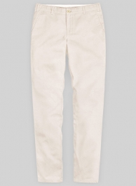 Stretch Summer Beige Chino Pants