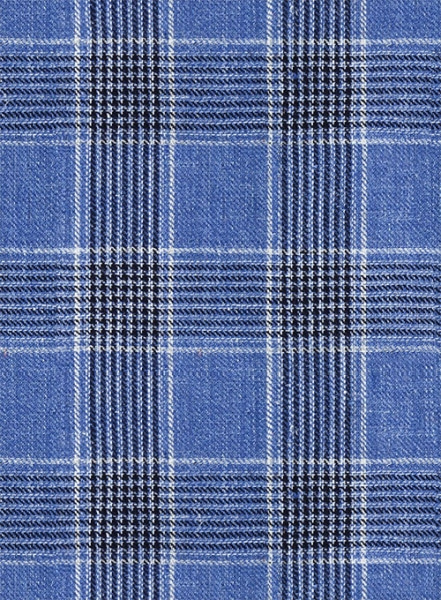 Solbiati Blue Checks Linen Jacket