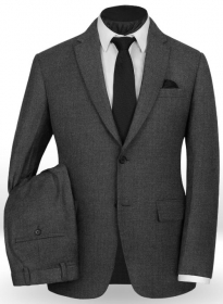 Charcoal Flannel Wool Suit - Special Offer