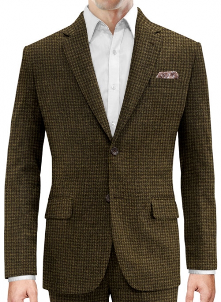 Houndstooth Melange Tweed Jacket